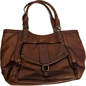 Cole Haan Brown Leather Tote Bag